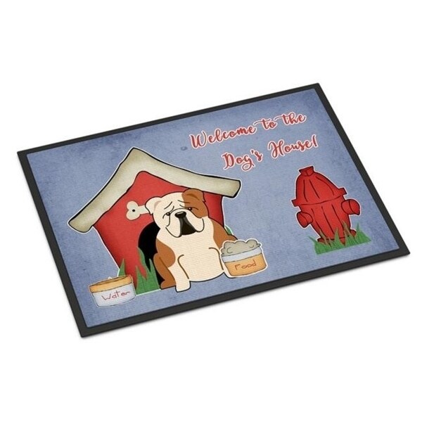 Carolines Treasures BB2879JMAT Dog House Collection English Bulldog Fawn White Indoor or Outdoor Mat 24 x 0.25 x 36 in.