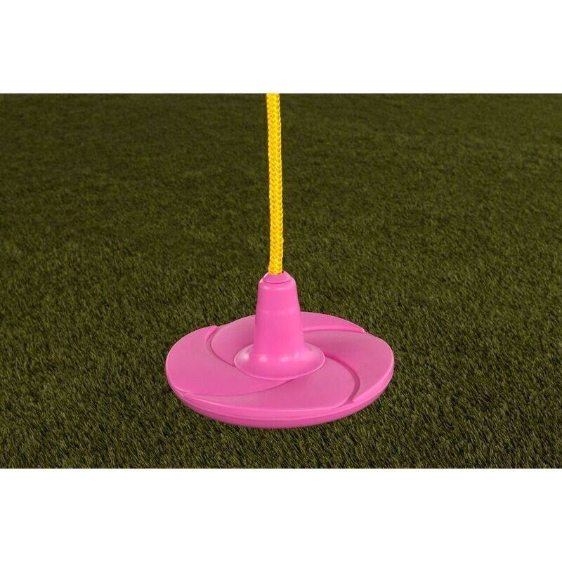 Creative Cedar Designs Disc Swing with Rope - Pink