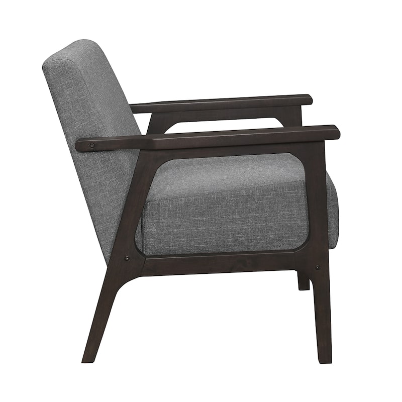 Roweena Wood Arm Accent Chair