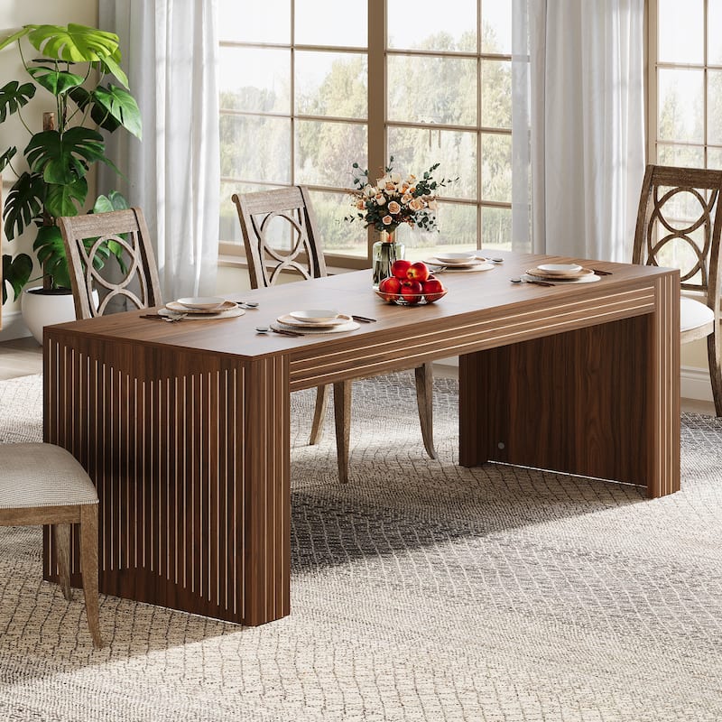 78.7-Inch Long Dining Table for 6-8 People - 78.74"D x 27.56"W x 29.53"H