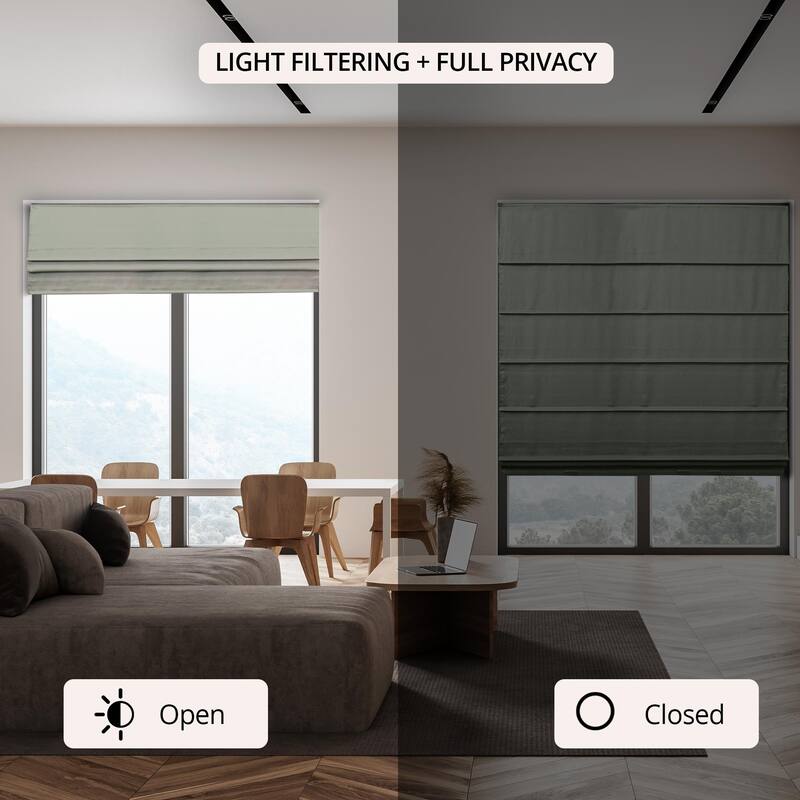 CHICOLOGY Cordless Roman Shades Style and Privacy