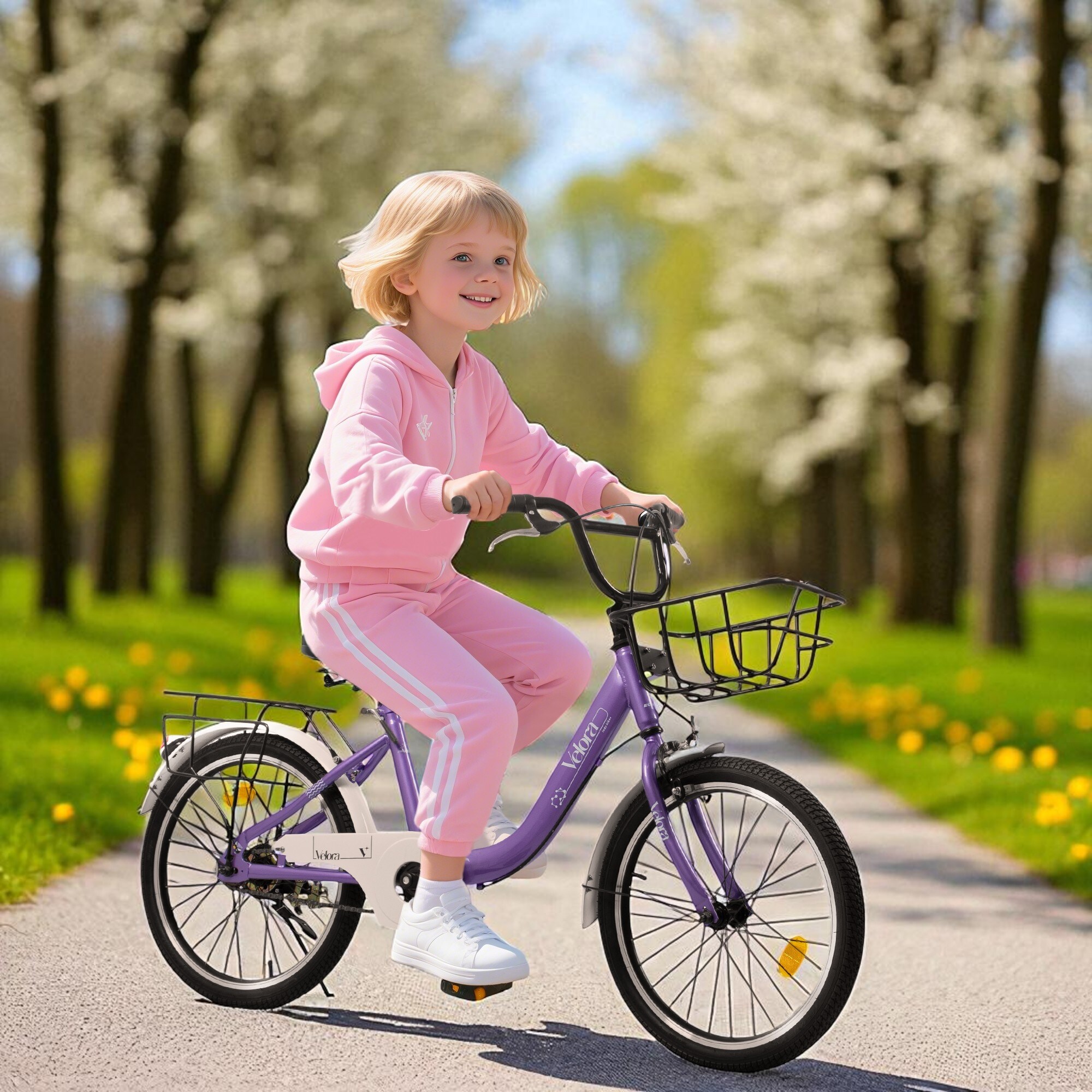 20 Inch Kids Bike for Boys & Girls, Single Speed Bicycle with