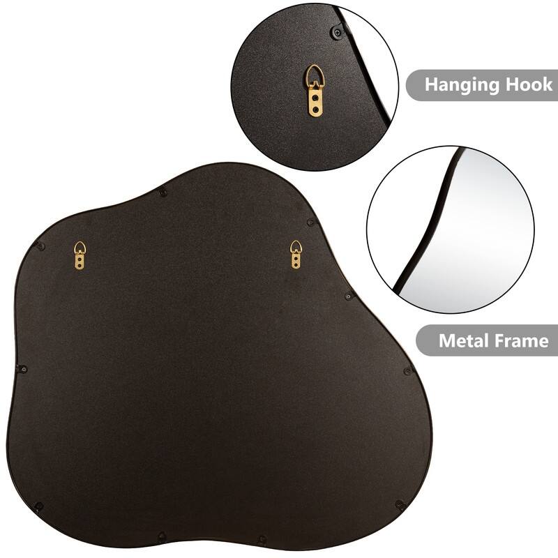 Asymmetrical Cloud-Shaped Accent Wall Mirror - 29.53"×32.5"