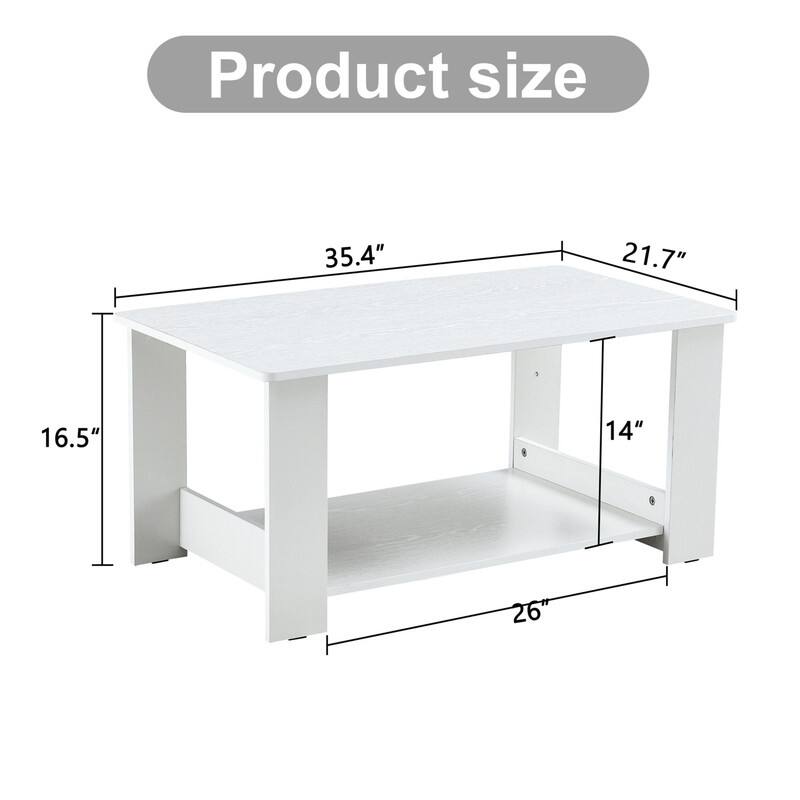 Double Layered Coffee Table Suitable for Living Room