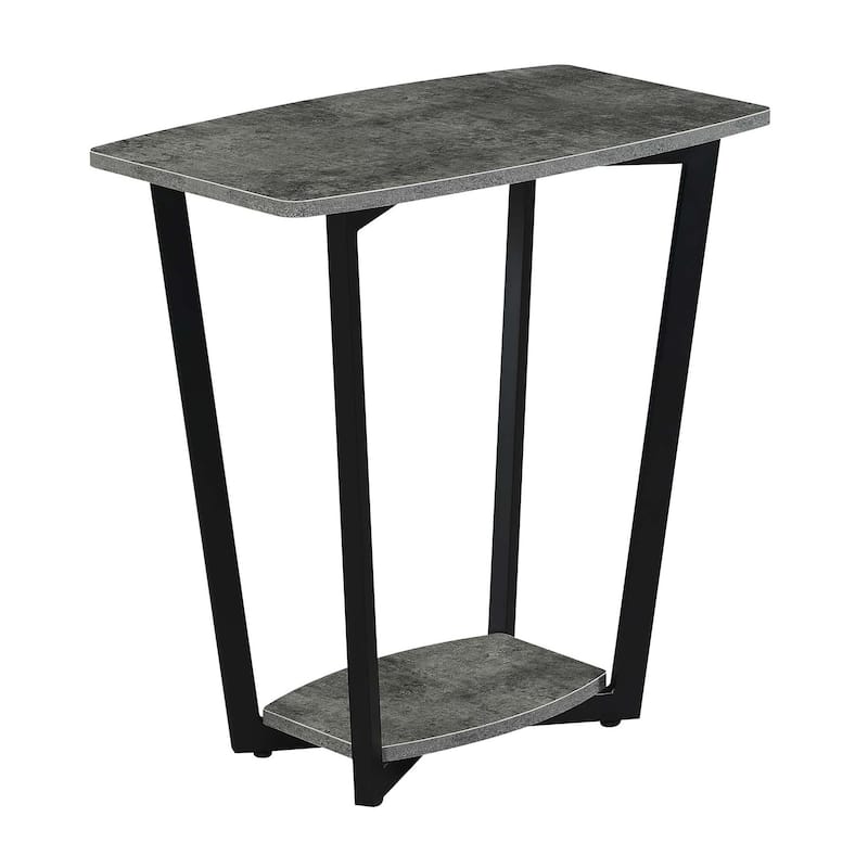 Convenience Concepts Graystone Chairside End Table with Shelf