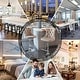 preview thumbnail 50 of 76, Swivel Velvet Bar Stools Sliver Pesdestal (Set of 6)