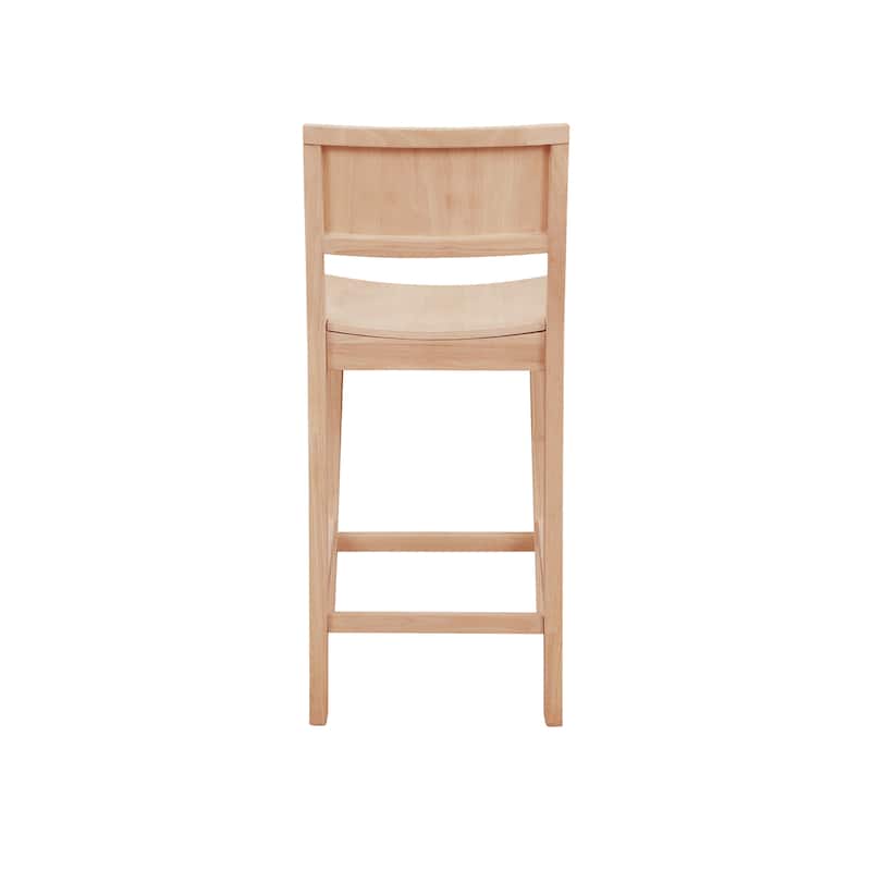 Dahlia Wood 24-Inch Armless Counter Stool (Set of 2)