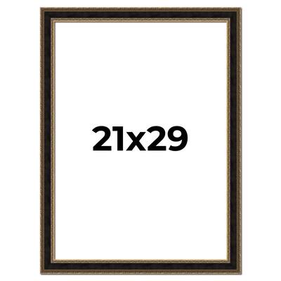 21x29 Frame Gold Antique Vintage Sold Wood Picture Frame | 1.75 Inch