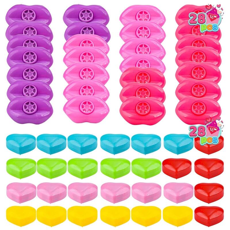 140 Pcs Valentine's Party Pack Set and stickers with cute, Valentine-themed designs,Perfect for boys and girls. - Multi