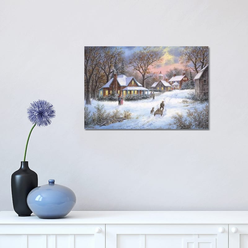 iCanvas "Winter in the Heartland" by Dennis Lewan Canvas Print - 12x18x1.5