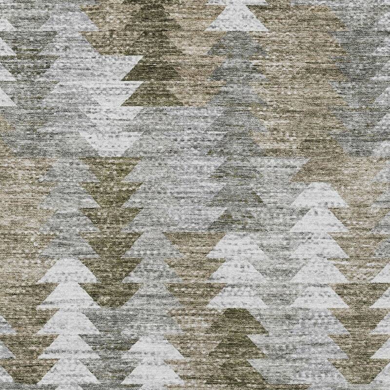 HomeRoots Geometric Transitional Rectangle Outdoor Rug