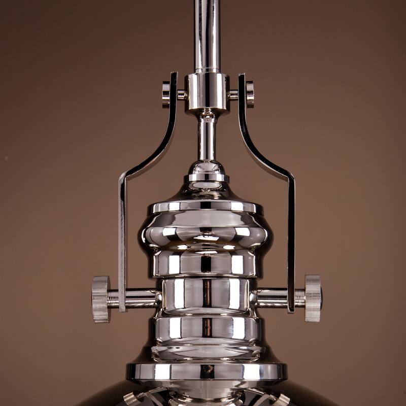 1-Light 13" Modern Industrial Single Dome Pendant Light