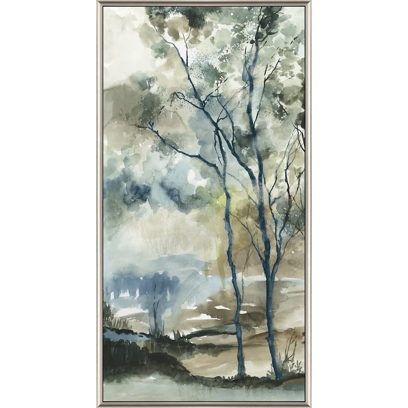 Forest Grove II - Giclee on Canvas - 62 X 32 X 3 - Plastic - Silver