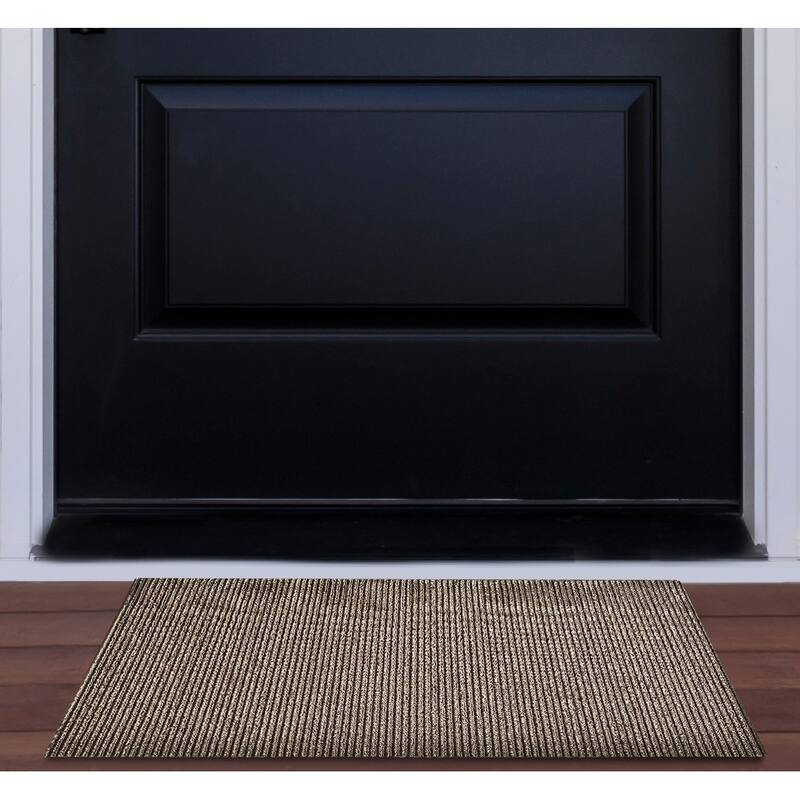 Nautica PVC Loop Utility Indoor/Outdoor Striped Mat
