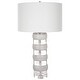 preview thumbnail 5 of 6, Uttermost Band Together Crystal & Wood Table Lamp - 16 W X 28 H X 16 D (in)