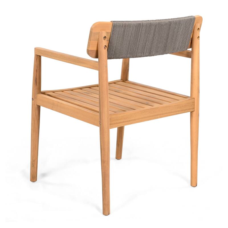 Christopher Knight Home-Eulalia 7 Piece Acacia Wood Outdoor Dining Set