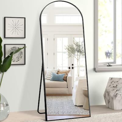 63'' x 20'' Aluminium Alloy Arch Full Length Mirror with Stand