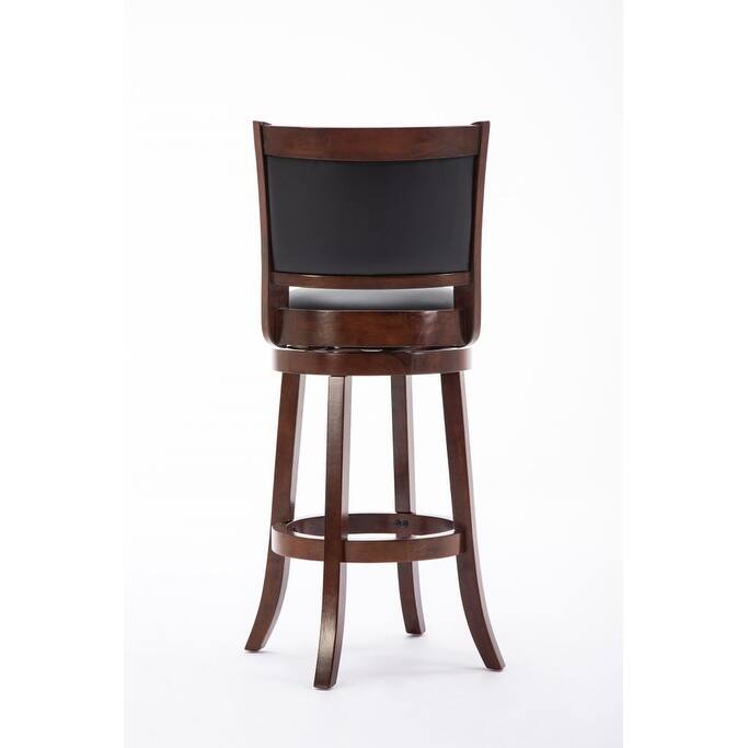 Augusta Wood Indoor Swivel Barstool