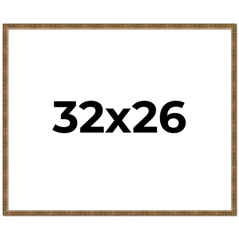 32x26 Frame Gold Picture Frame - Complete Modern Photo Frame Includes