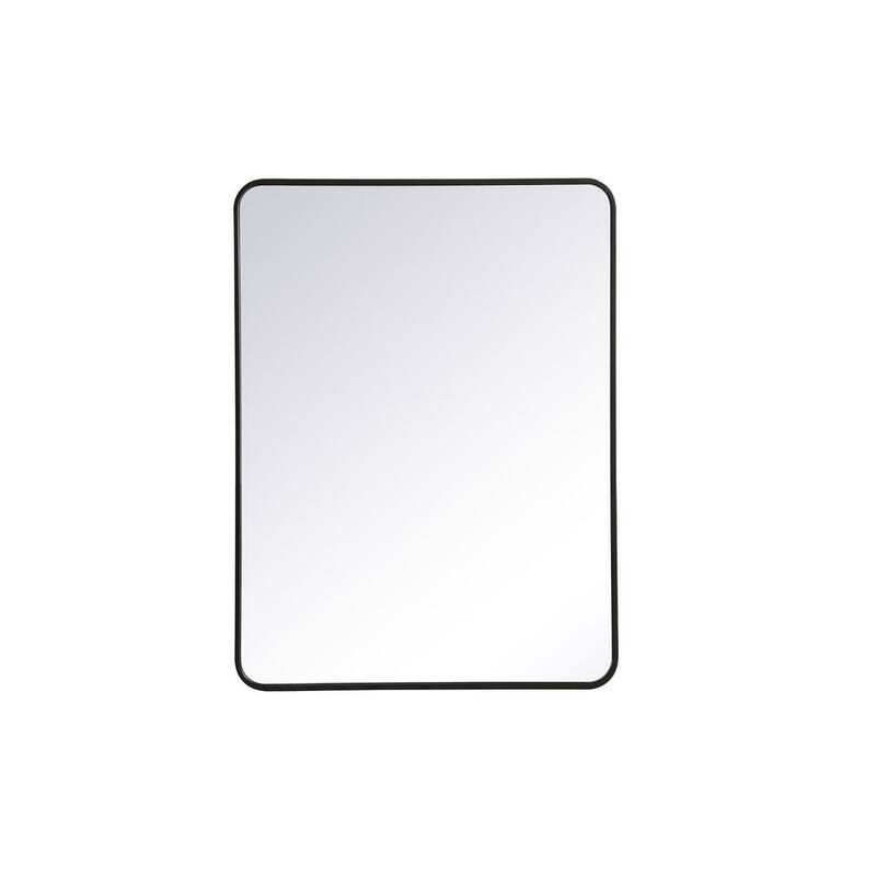 Ezra Soft Corner Metal Rectangular Mirror
