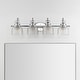 preview thumbnail 16 of 113, Shirley Metal/Glass LED Vanity Light, by JONATHAN Y
