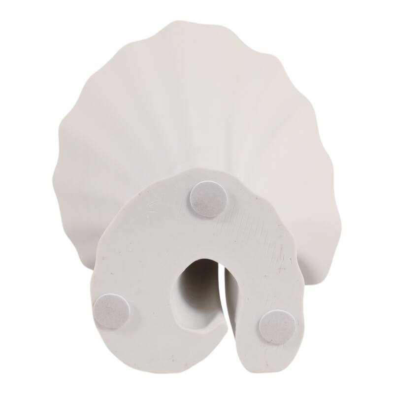 Stoneware Decorative Vase Modern Sculptural Elegant Curved Silhouette