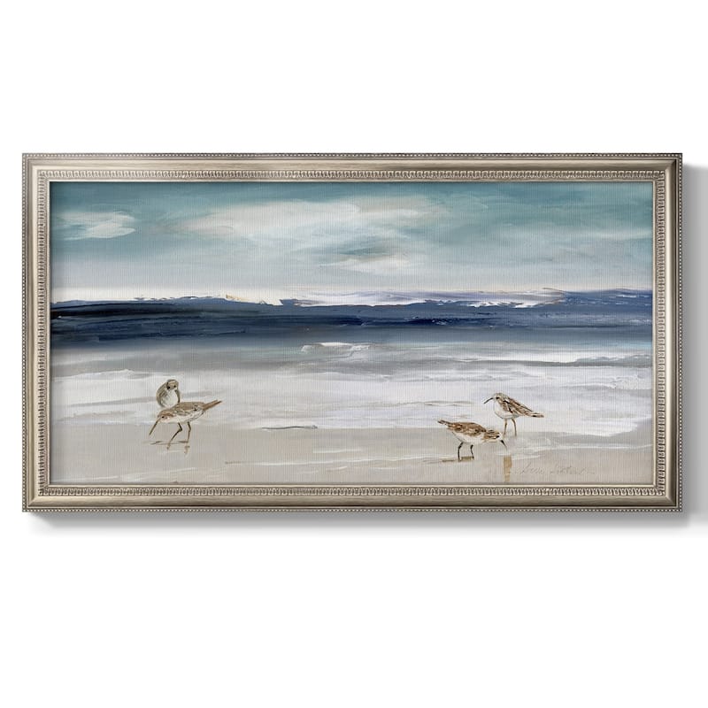 Sandpiper Bay Premium Framed Canvas- Ready to Hang - 22x42 - Silver