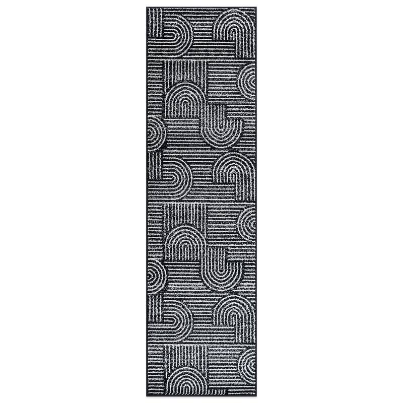 Bohemian Stripe Arch Design Area Rug