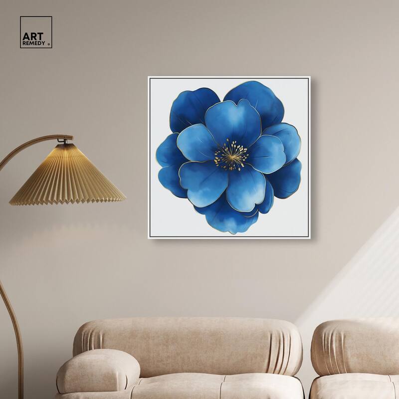 Blue Brilliance I Canvas by Art Remedy