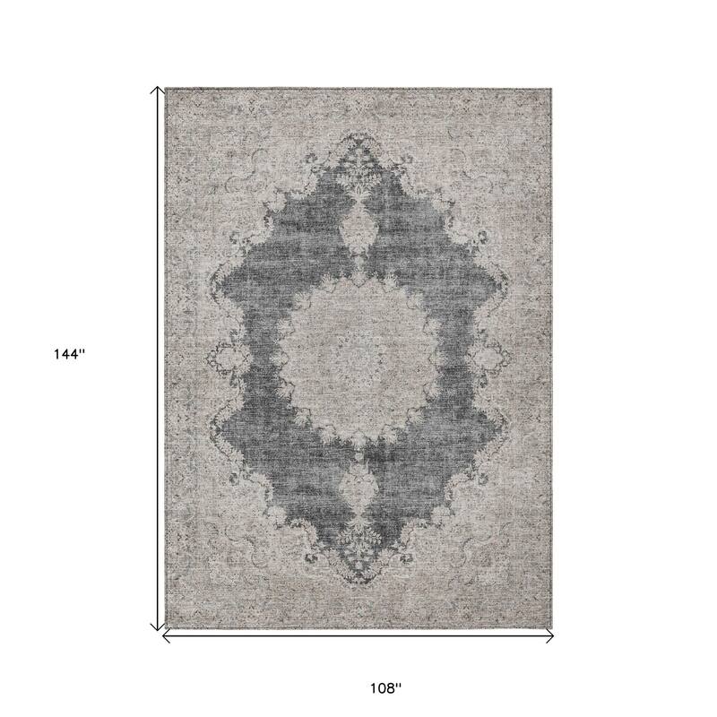 HomeRoots Oriental Traditional Rectangle Outdoor Rug