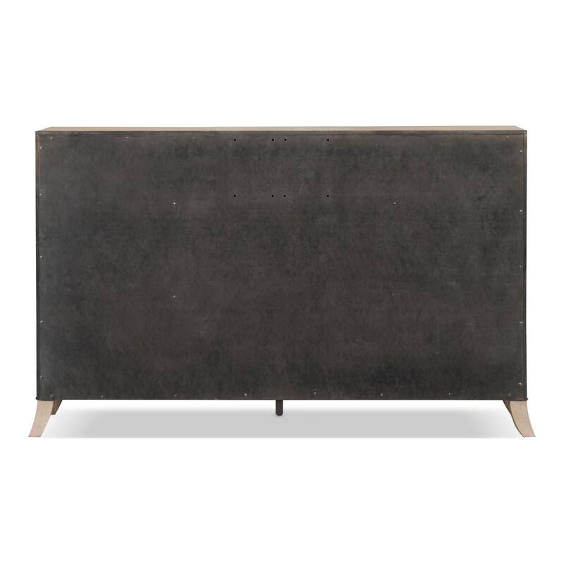 Furniture of America Kian Modern 3-Piece Natural Oak Solid Wood Dresser and 2 Nightstand Bedroom Set