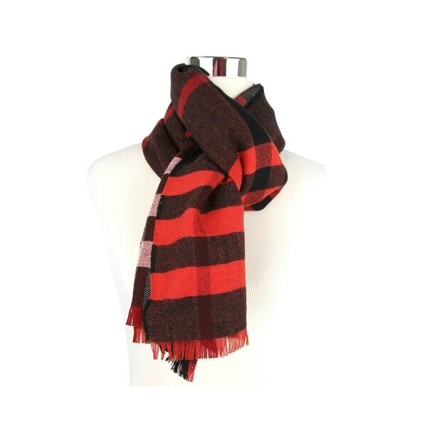 check wool scarf