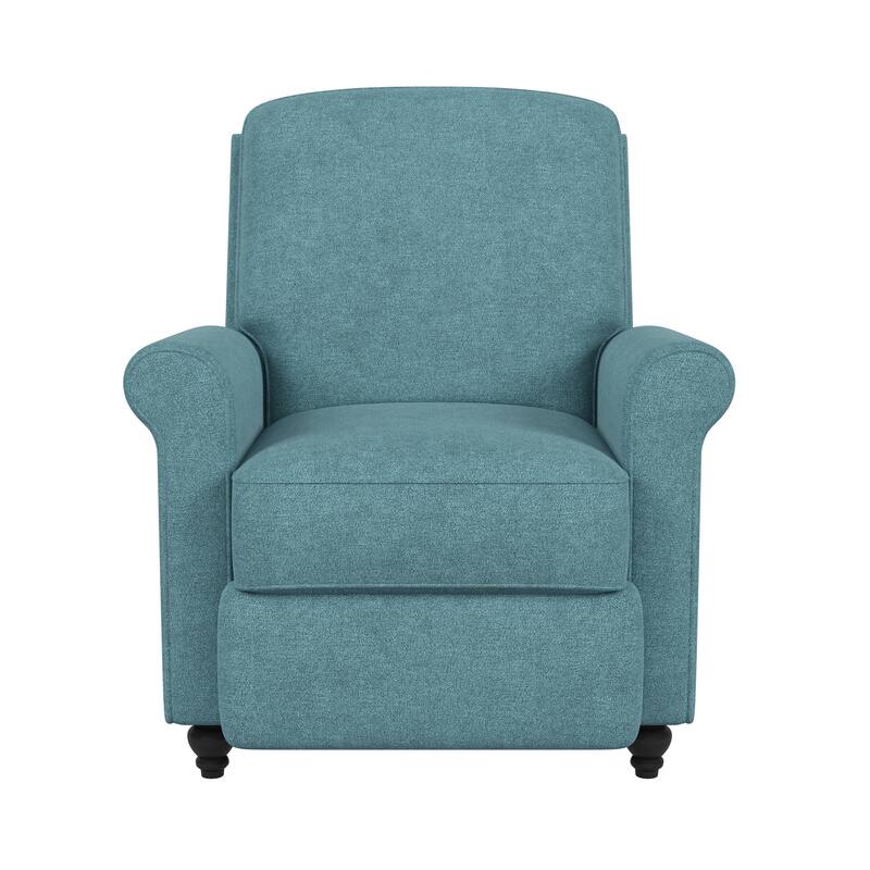 ProLounger Medium Blue Chenille Push Back Recliner Chair