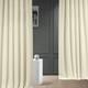 Exclusive Fabrics Italian Faux Linen Curtain (1 Panel) - 50 X 108 - Gravity Ivory