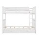 preview thumbnail 4 of 10, Twin-Over-Twin Bunk Bed with Ladders and Two Storage Drawers