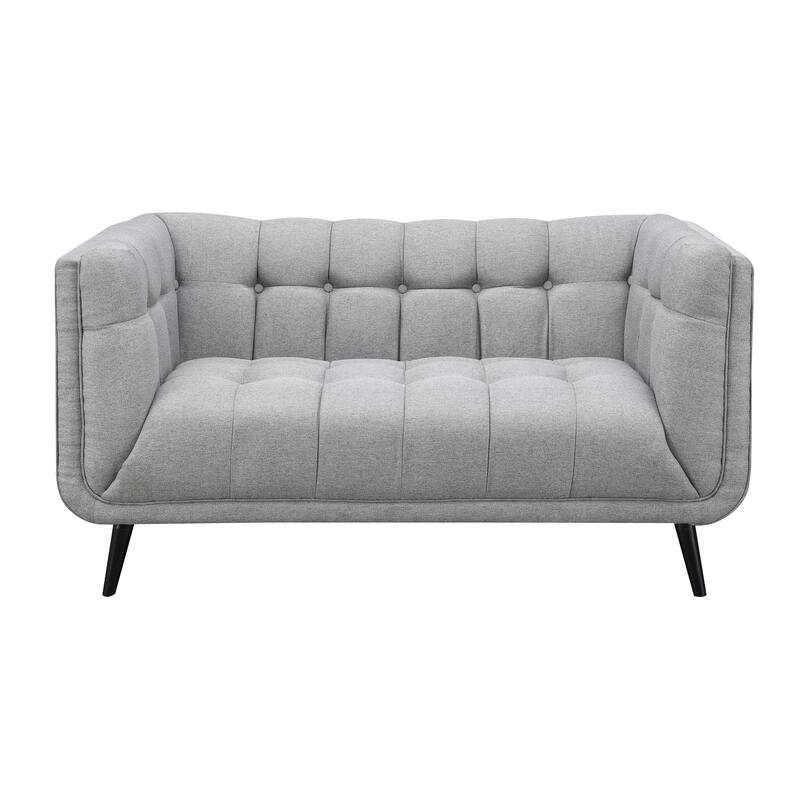 Modern Mid-Century Tufted Upholstered Living Room Sofa Set