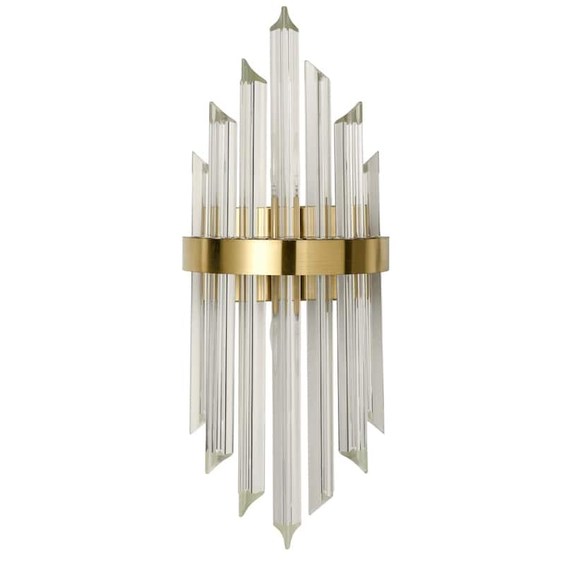 Ferentino Modern Glass Rod Wall Sconces Set of 2