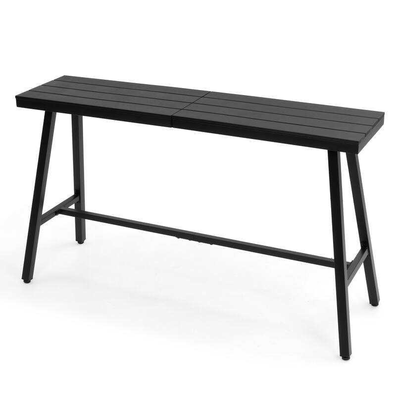 Pellebant Outdoor Bar Table Patio Rectangular