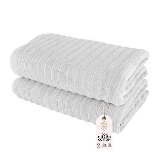 Brampton 2 Piece Luxury Turkish Cotton Jumbo Bath Sheets - Bed Bath