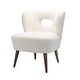 preview thumbnail 2 of 34, Dulcinea Ullna Lambskin Sherpa Upholstery Accent Chair by HULALA HOME
