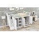 preview thumbnail 4 of 30, Twin Size Loft Bed With 3 Shelves,2 Wardrobes,2 Drawers,Ladder for Home