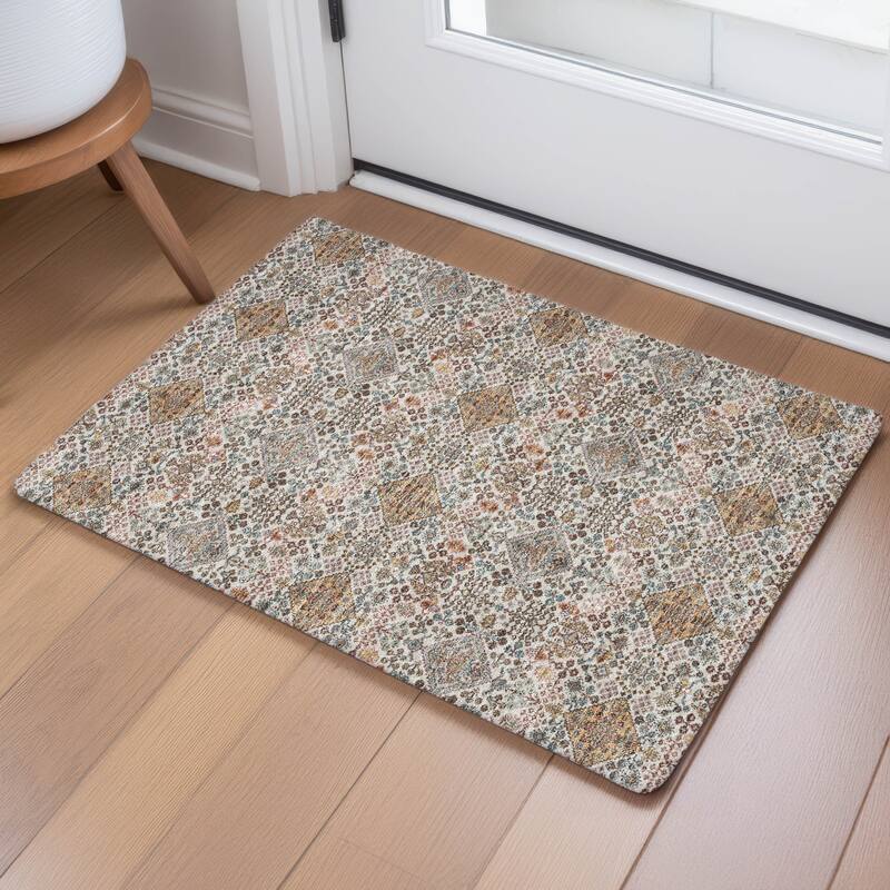 Machine Washable Indoor/ Outdoor Global Bidunga Chantille Rug