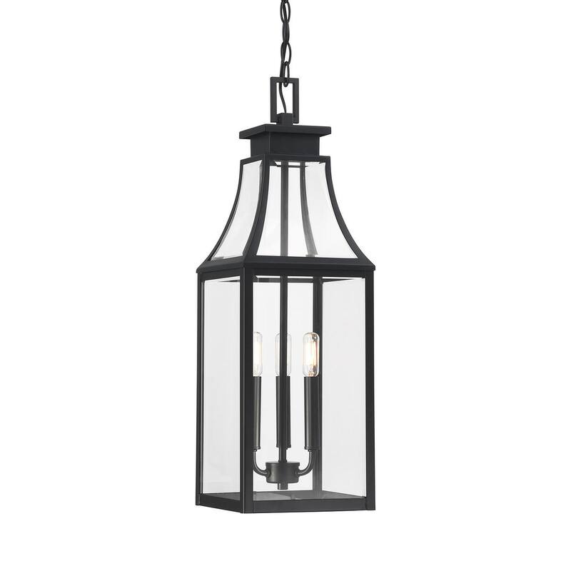Savoy House 5-608 Emery 3 Light 8" Wide Outdoor Mini Pendant - Matte Black