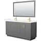 Option Dark Gray / Giotto Quartz Top / Brushed Gold