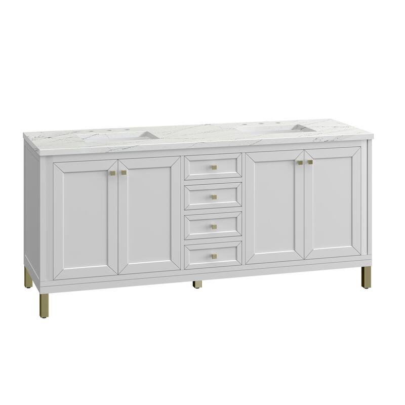 James Martin Vanities 305-V72-3ENC Chicago 72" Free Standing or Wall