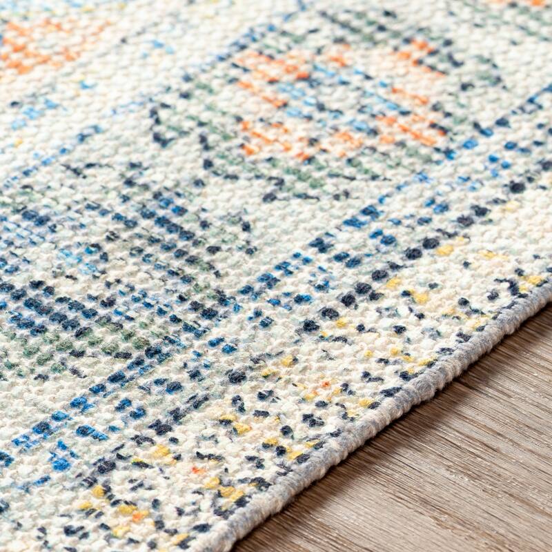 Livabliss Hermione Handmade Triple Medallion Cotton Area Rug