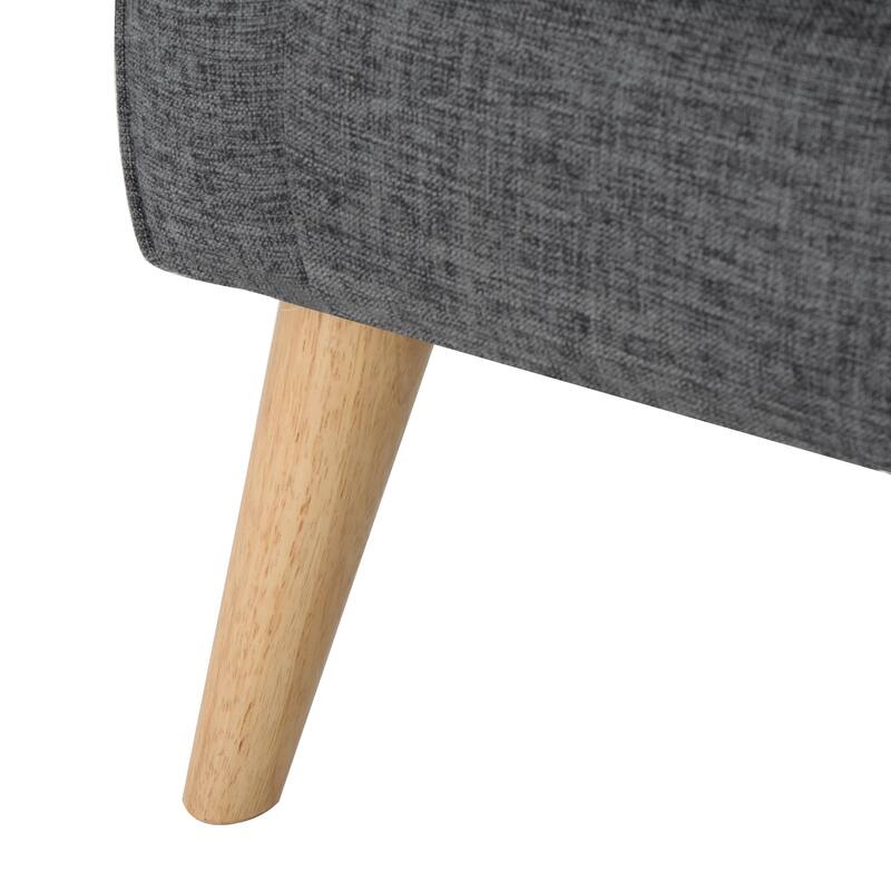 Loveseat 2-Seater Sofa Couch with Button Tufted, Settee Sofa Couch with Rolled Armrests and Wood Legs