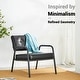 preview thumbnail 27 of 33, Glitzhome Set of 2 25.75"W Mid-Century Modern Leatherette Accent Chair - 25.75" W X 29.75" H X 29.75" D