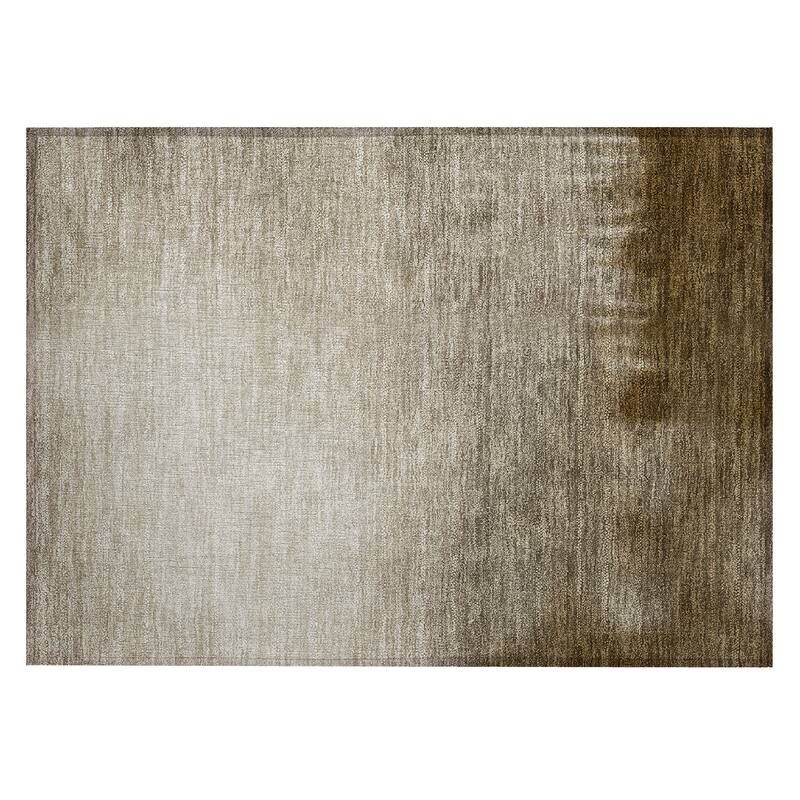 Machine Washable Indoor/ Outdoor Modern Dawn Chantille Rug