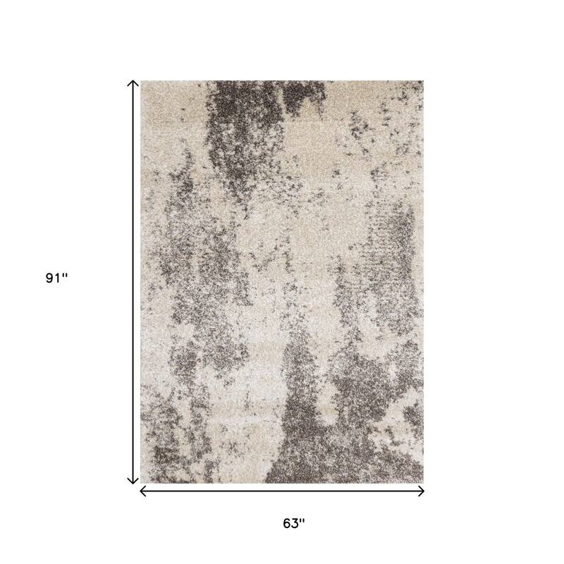 HomeRoots Abstract Modern Rectangle Area Rug